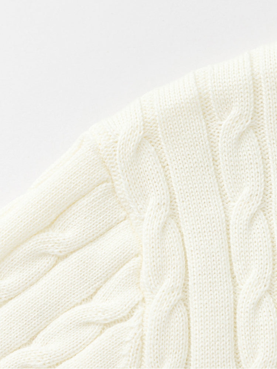 Knitted Cardigan with Front Buttons