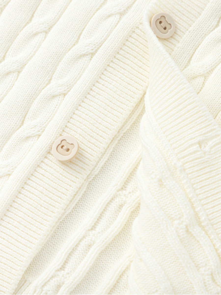 Knitted Cardigan with Front Buttons