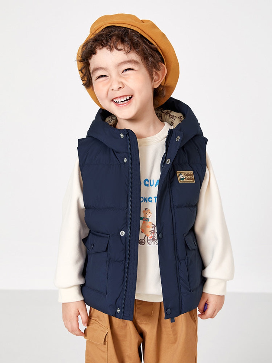 Puffer Vest with Patch
