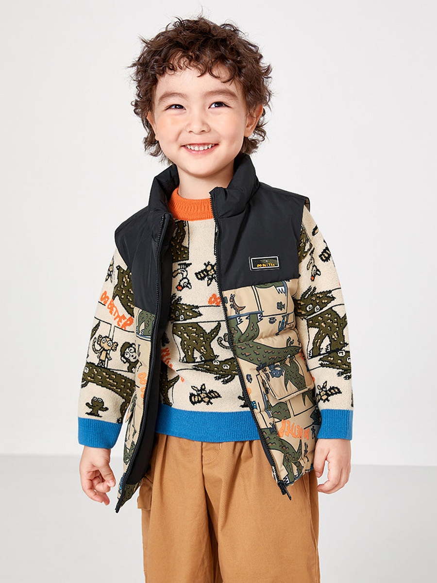 Printed Puffer Vest