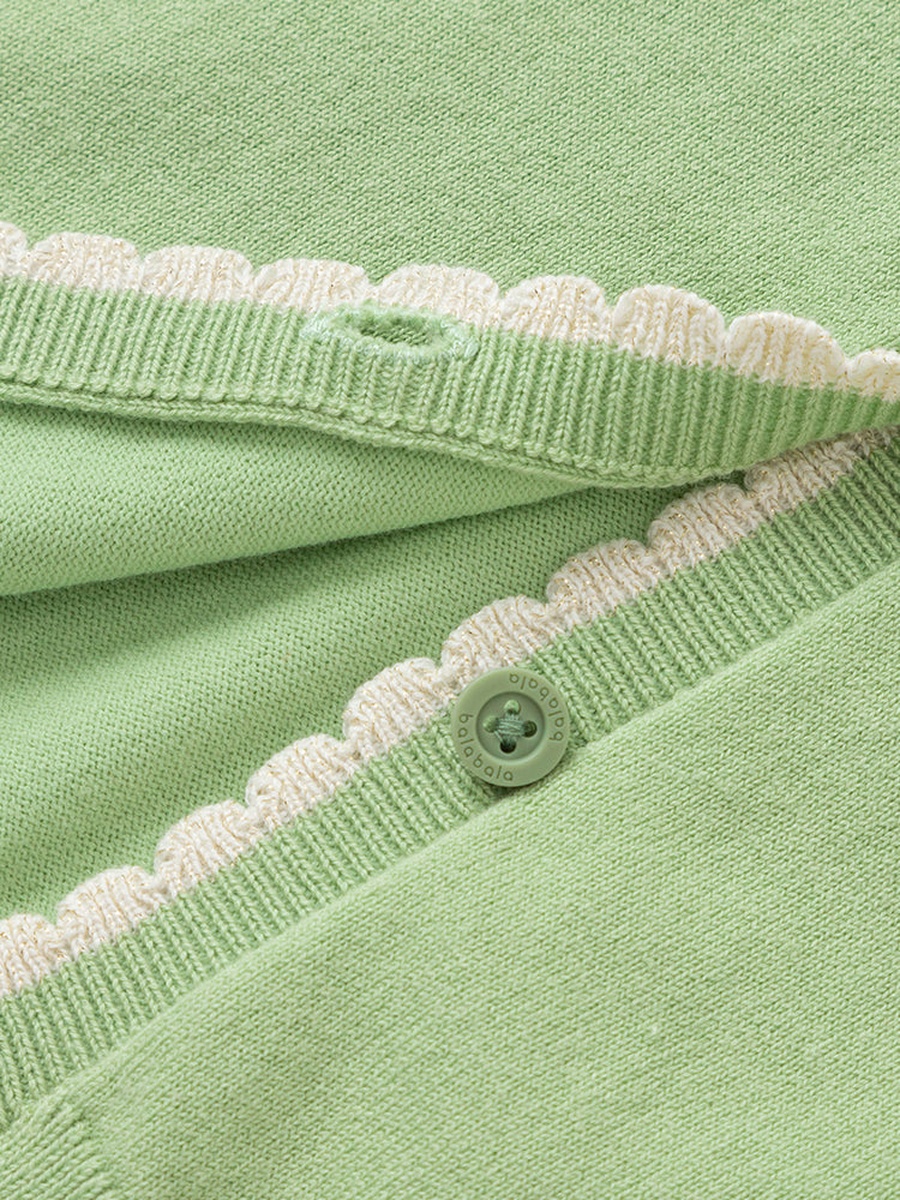 Knitted Cardigan with Embroidery