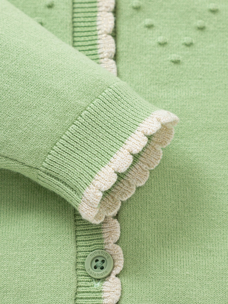 Knitted Cardigan with Embroidery