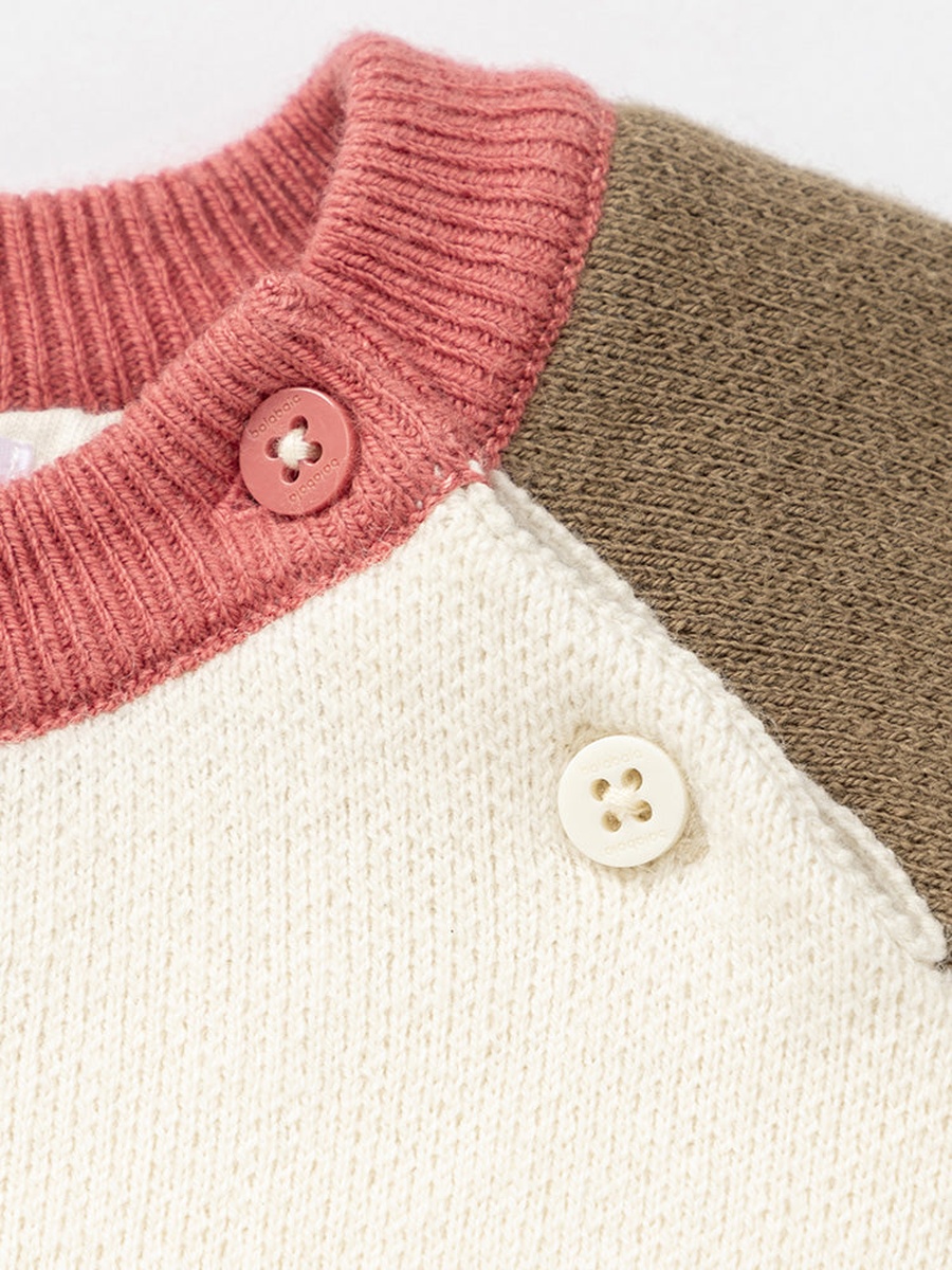 Knitted Sweater with Ear Applique