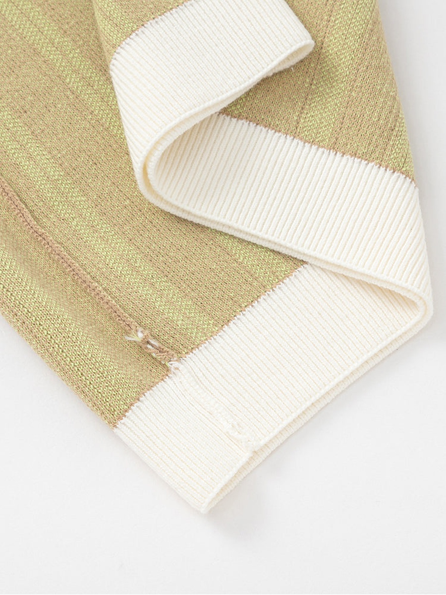 Striped Knitted Vest