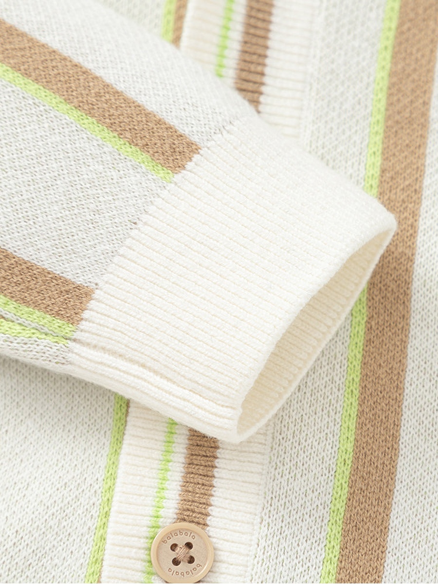 Striped Knitted Cardigan