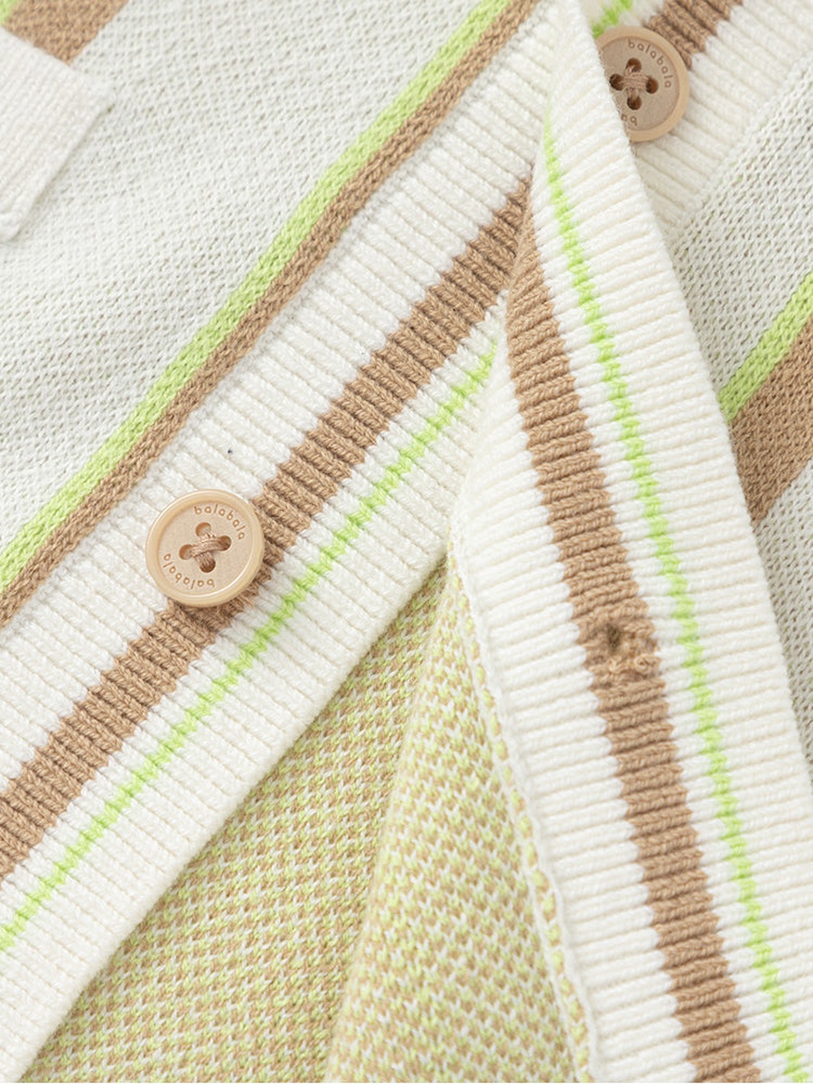 Striped Knitted Cardigan