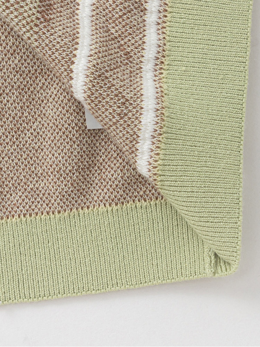 Bee Pattern Knitted Cardigan