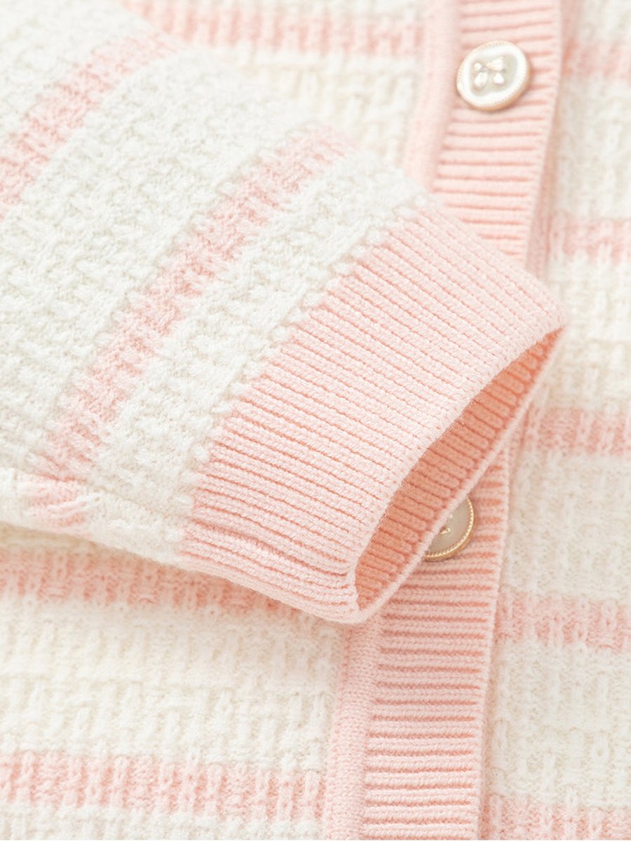 Striped Knitted Cardigan