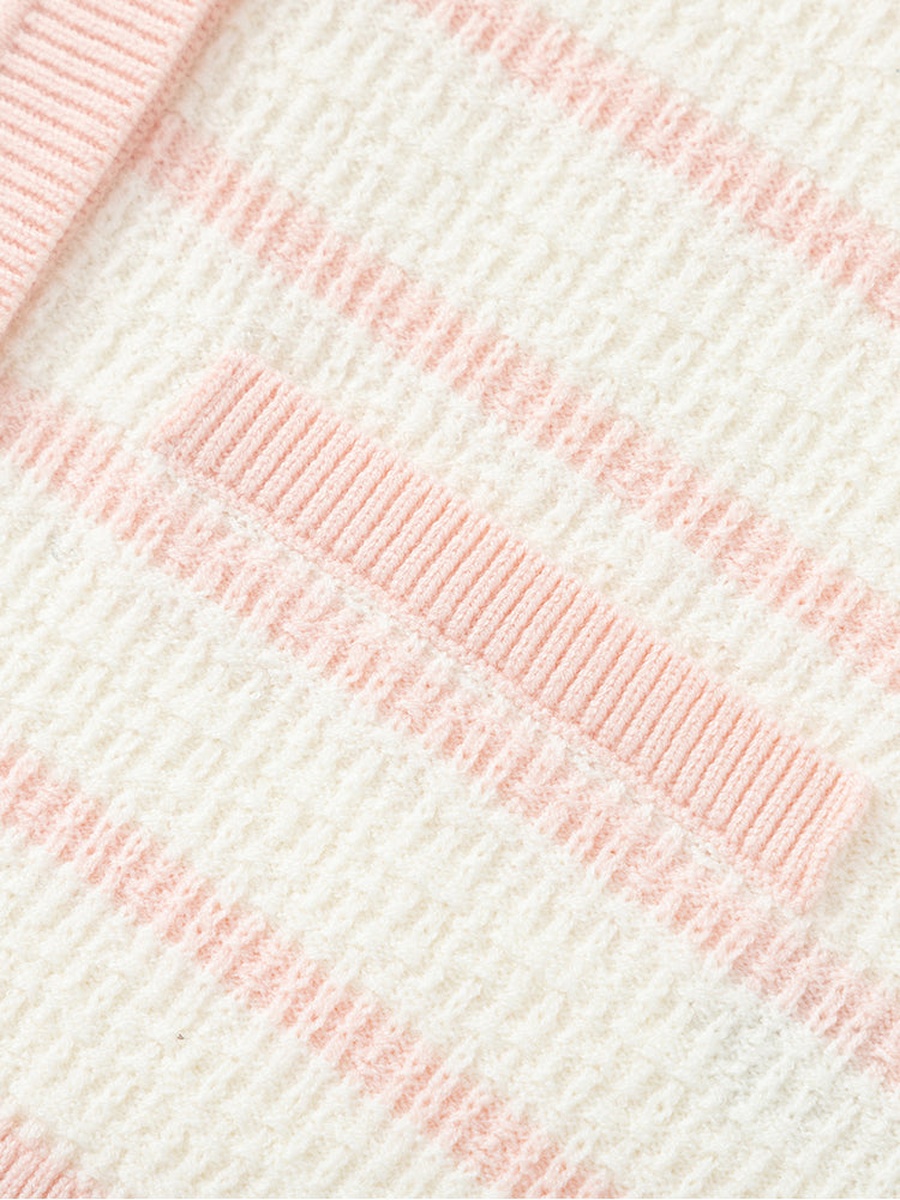 Striped Knitted Cardigan