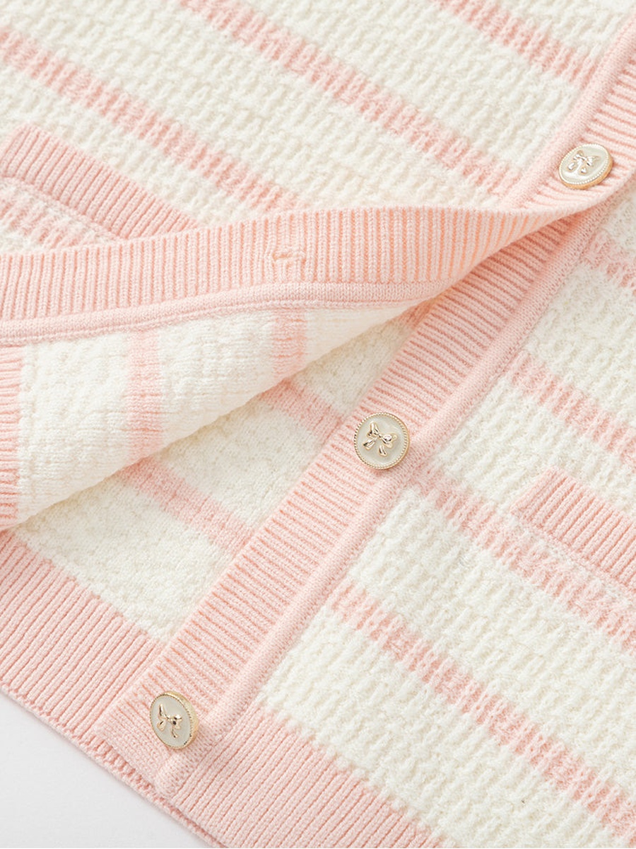 Striped Knitted Cardigan