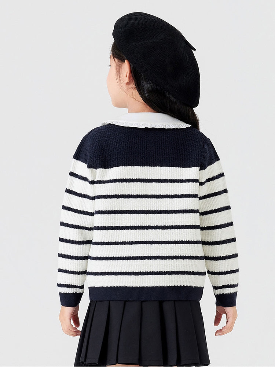 Striped Knitted Cardigan