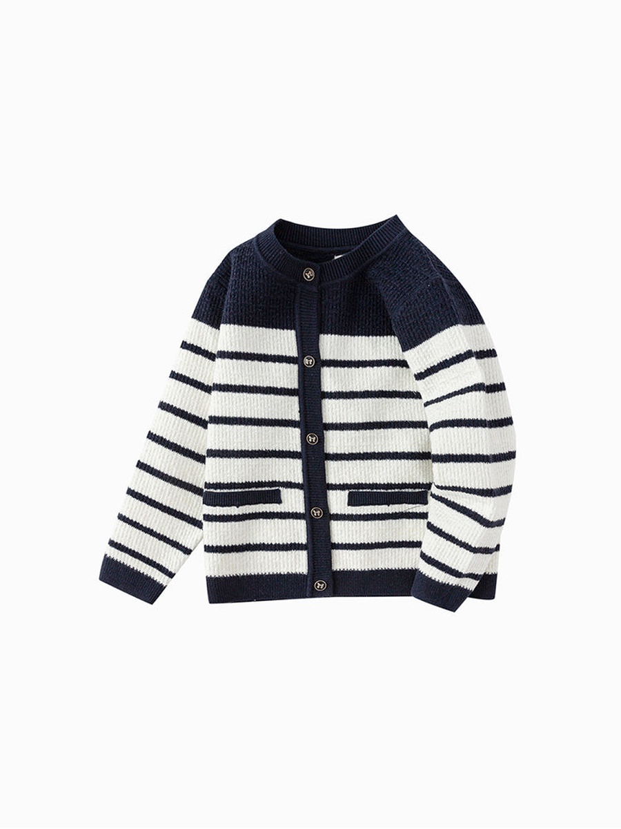 Striped Knitted Cardigan