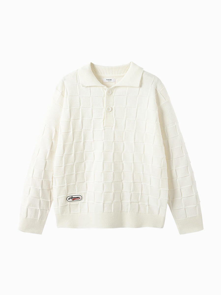 Textured Knitted Sweater