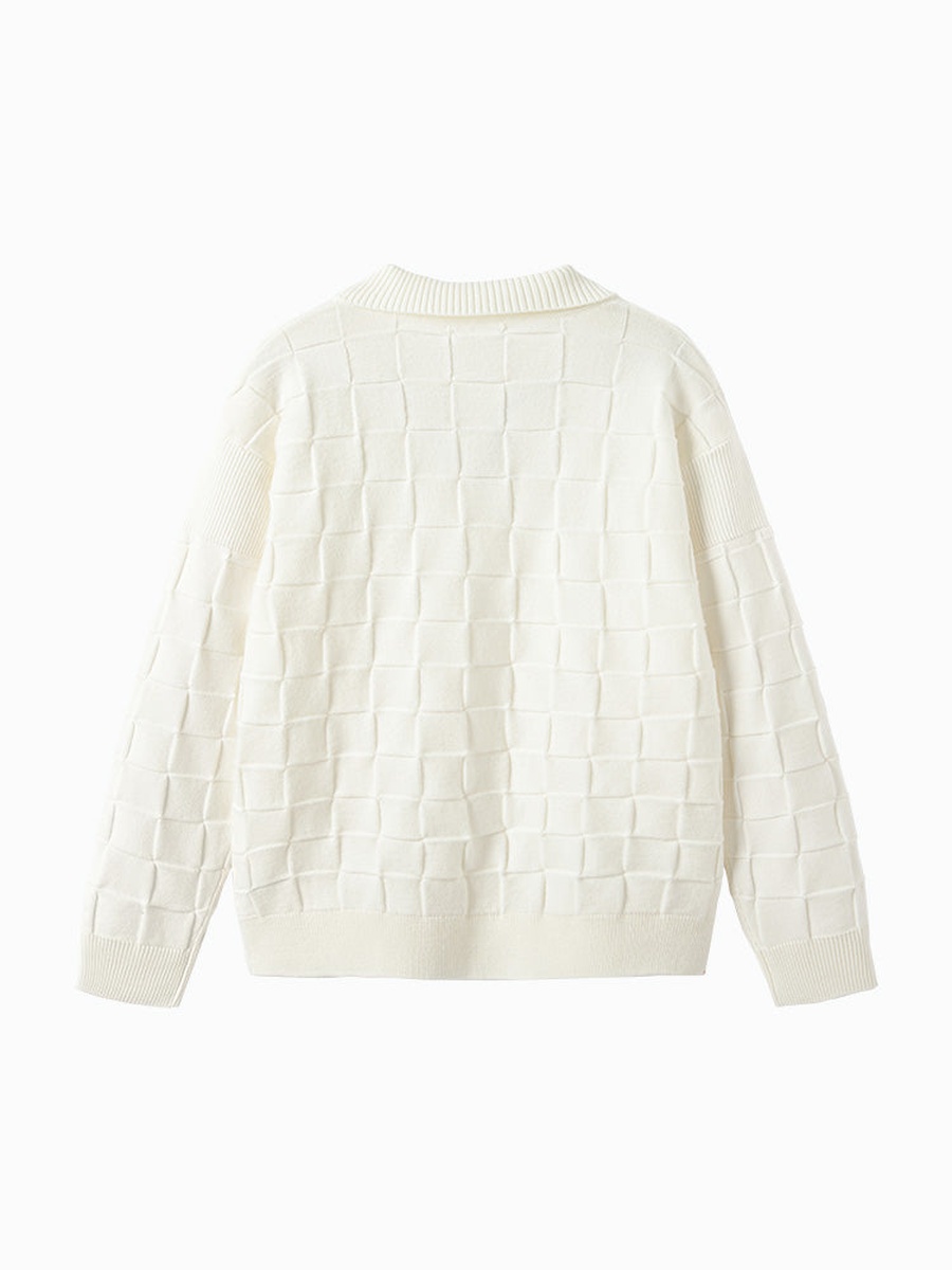 Textured Knitted Sweater