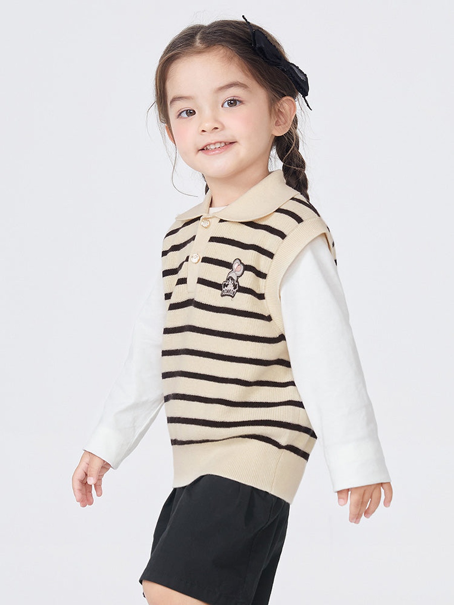 Striped Knitted Vest
