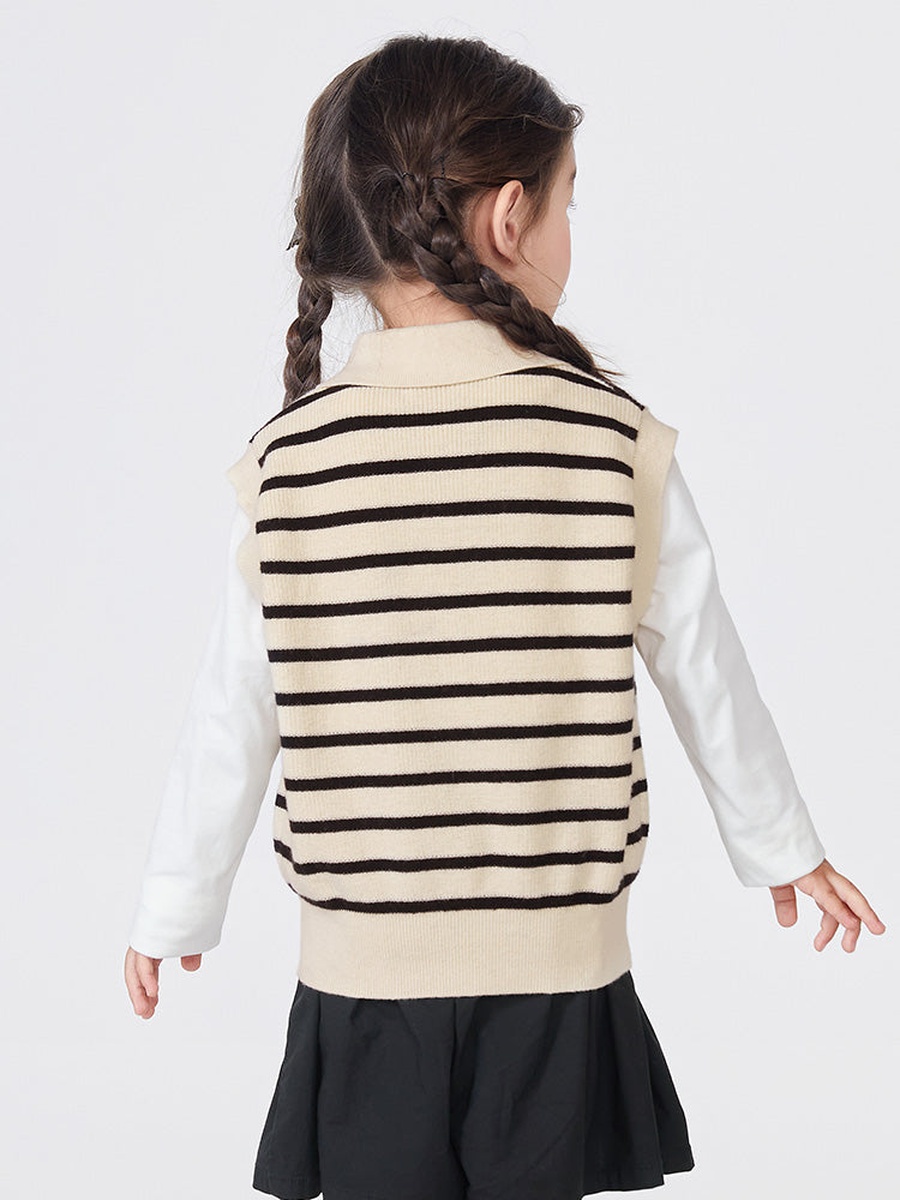 Striped Knitted Vest