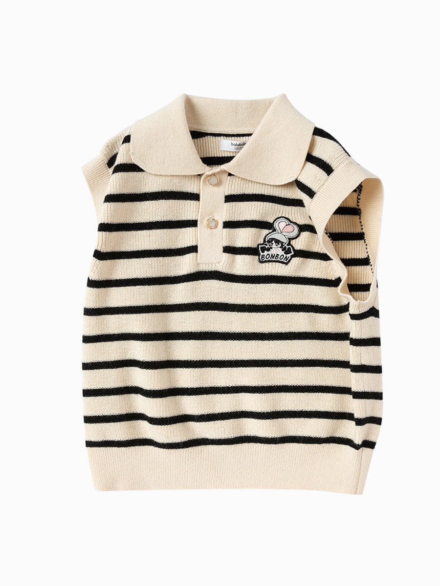 Striped Knitted Vest