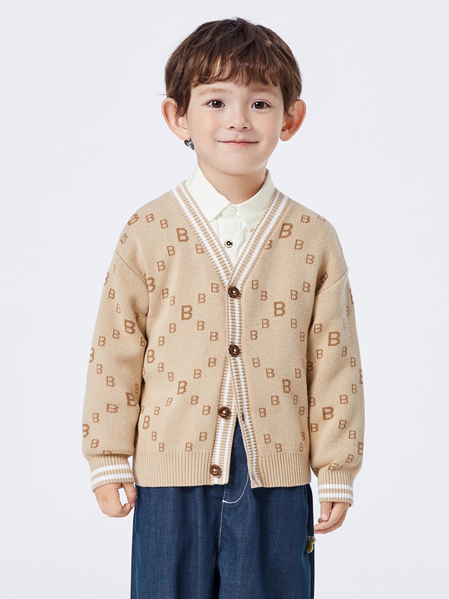 Printed Knitted Cardigan
