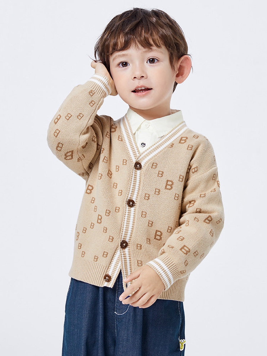 Printed Knitted Cardigan