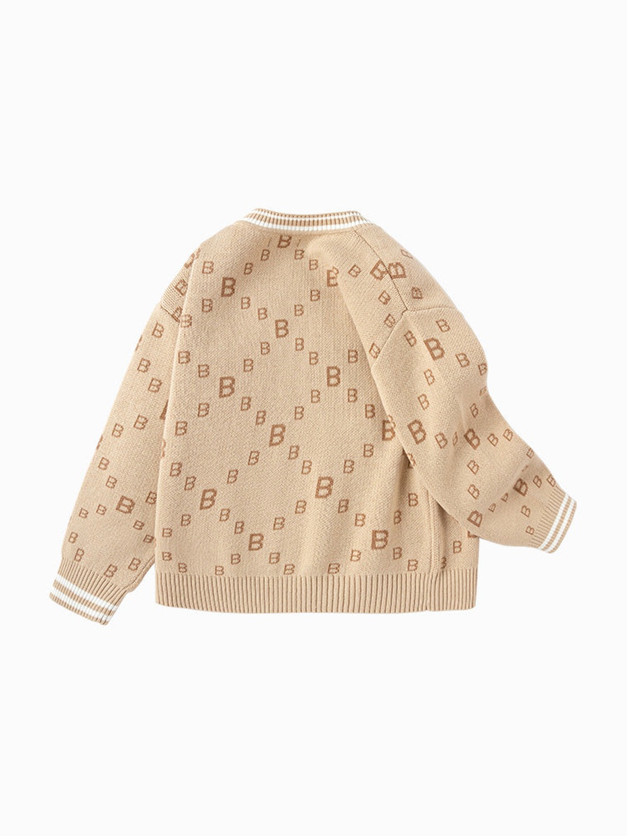 Printed Knitted Cardigan