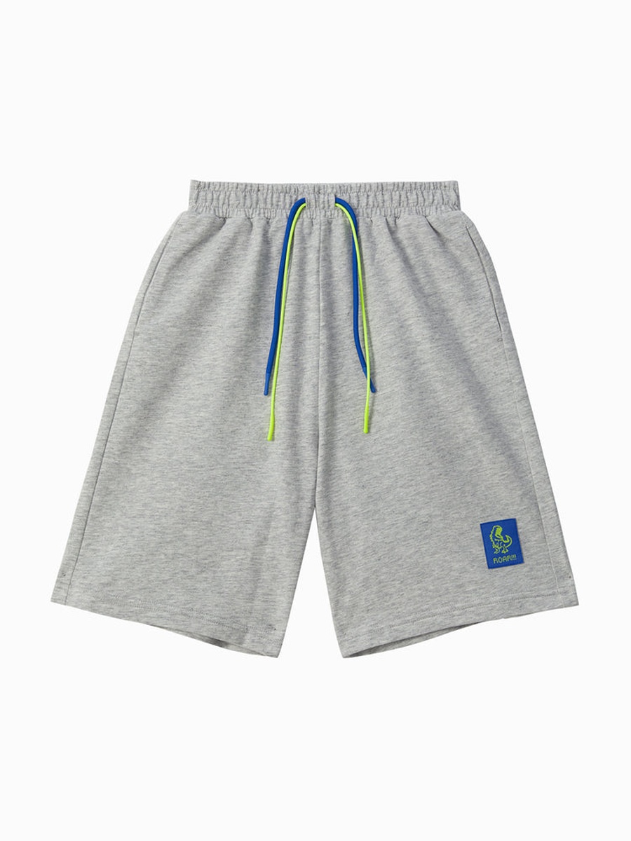Solid Shorts with Patch