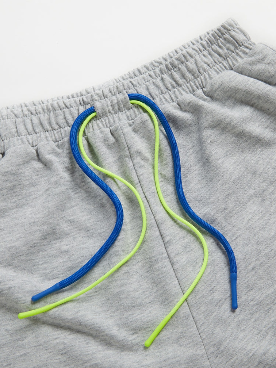 Solid Shorts with Patch