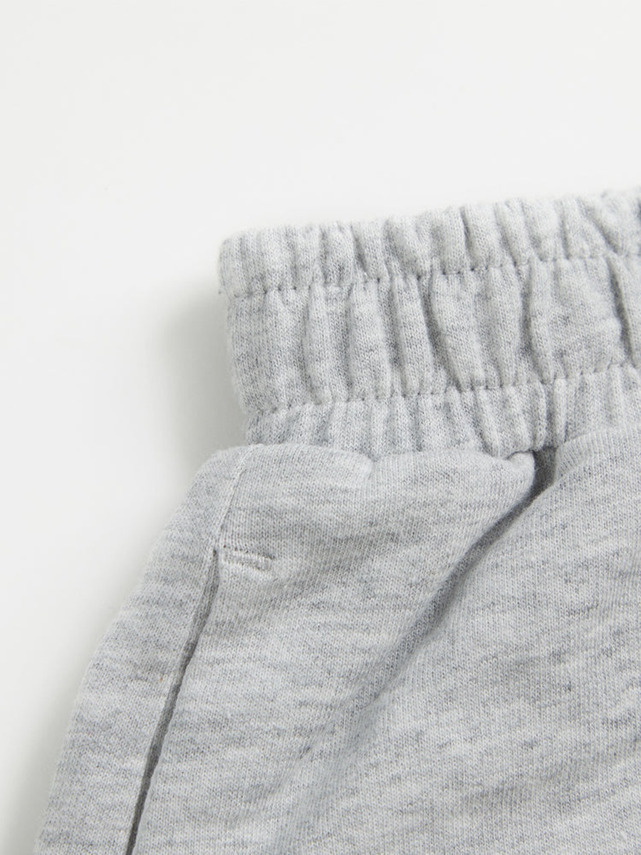 Solid Shorts with Patch