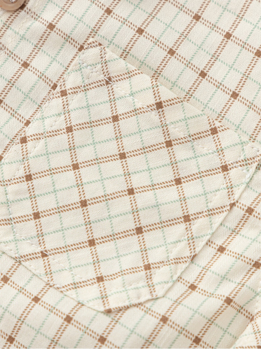 Checked Shirt with Matching Bow Tie