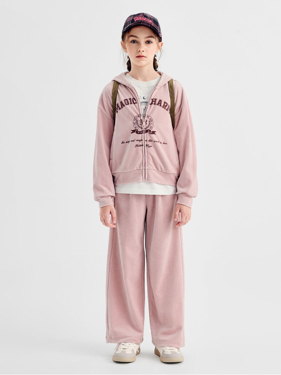 Graphic Print Hoodie and Pants Set