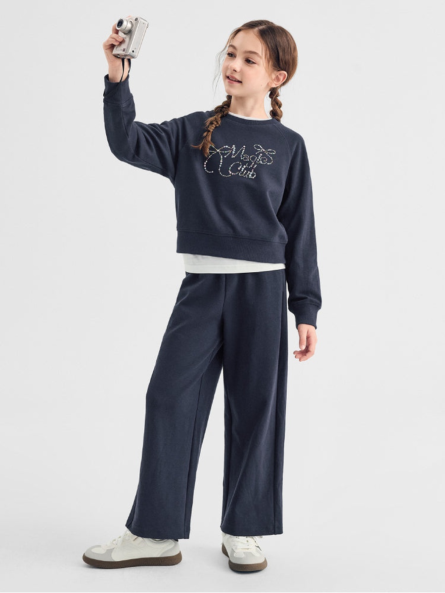 Embellished Sweatshirt and Pants Set