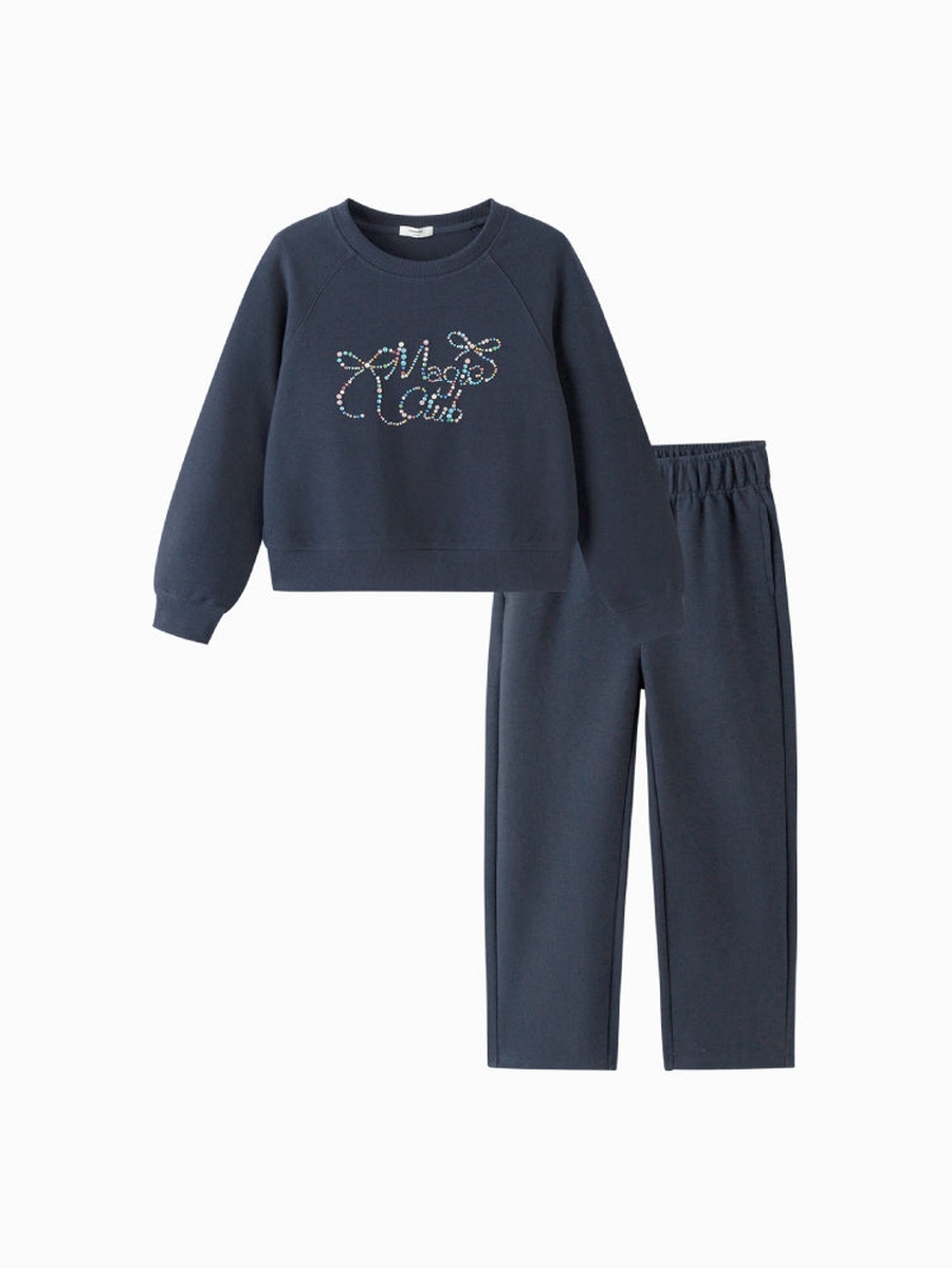 Embellished Sweatshirt and Pants Set