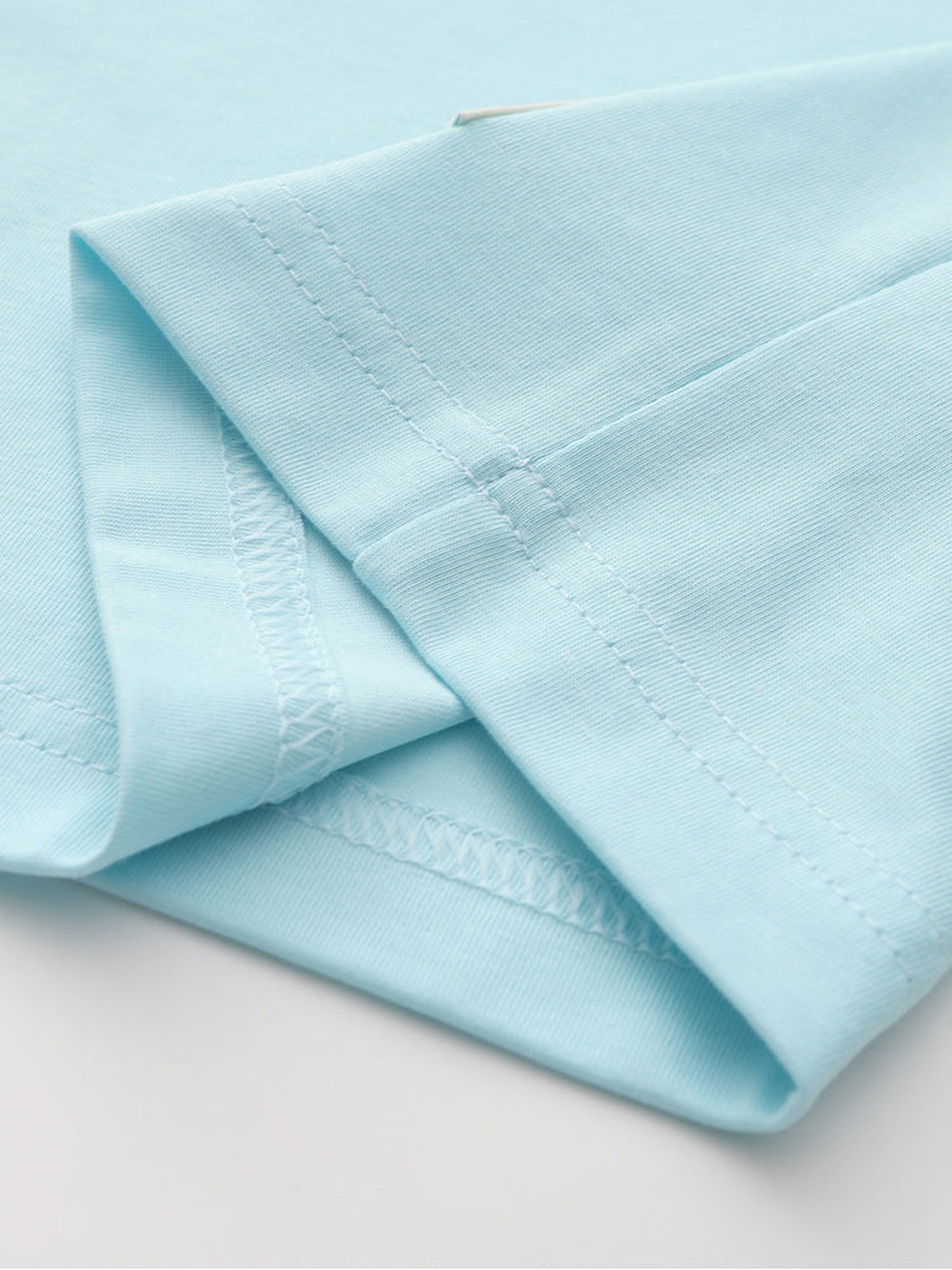 Solid T-Shirt and Shorts Set