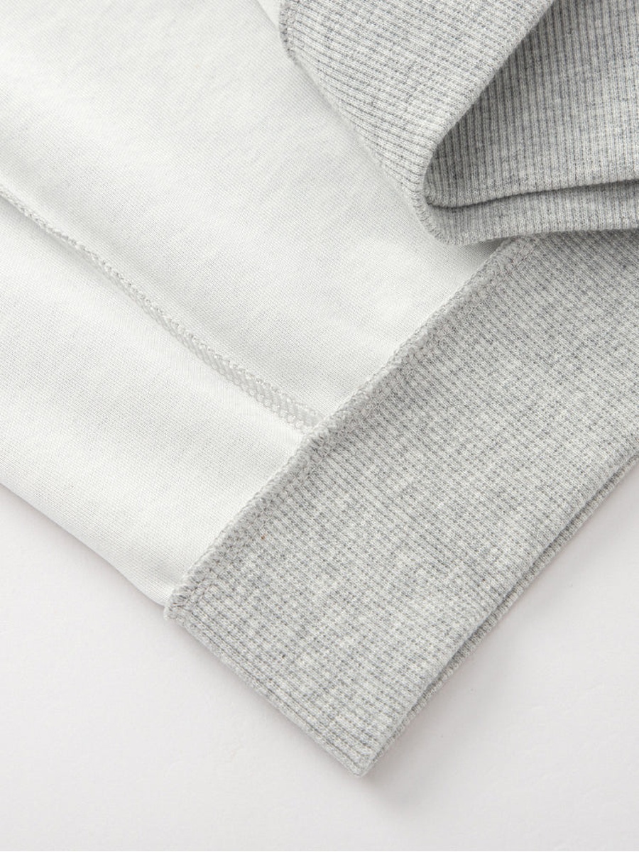 Contrast Sleeve Sweatshirt and Joggers Set