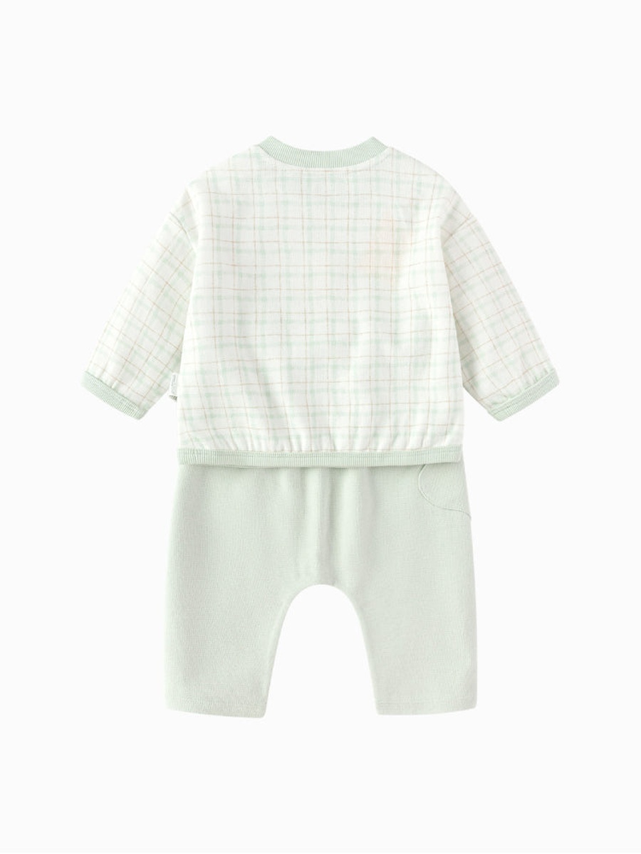 Checked Patch Detail Jumpsuit