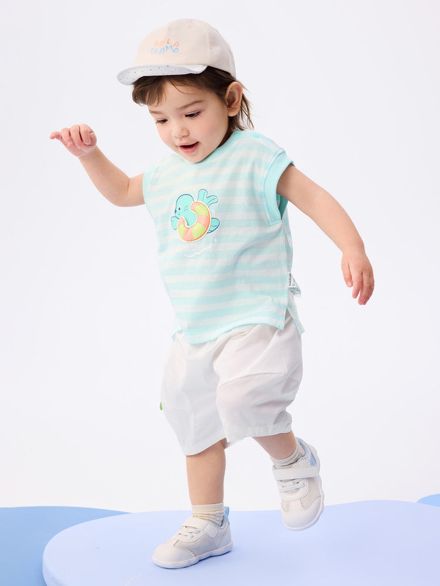Striped Top and Shorts Set