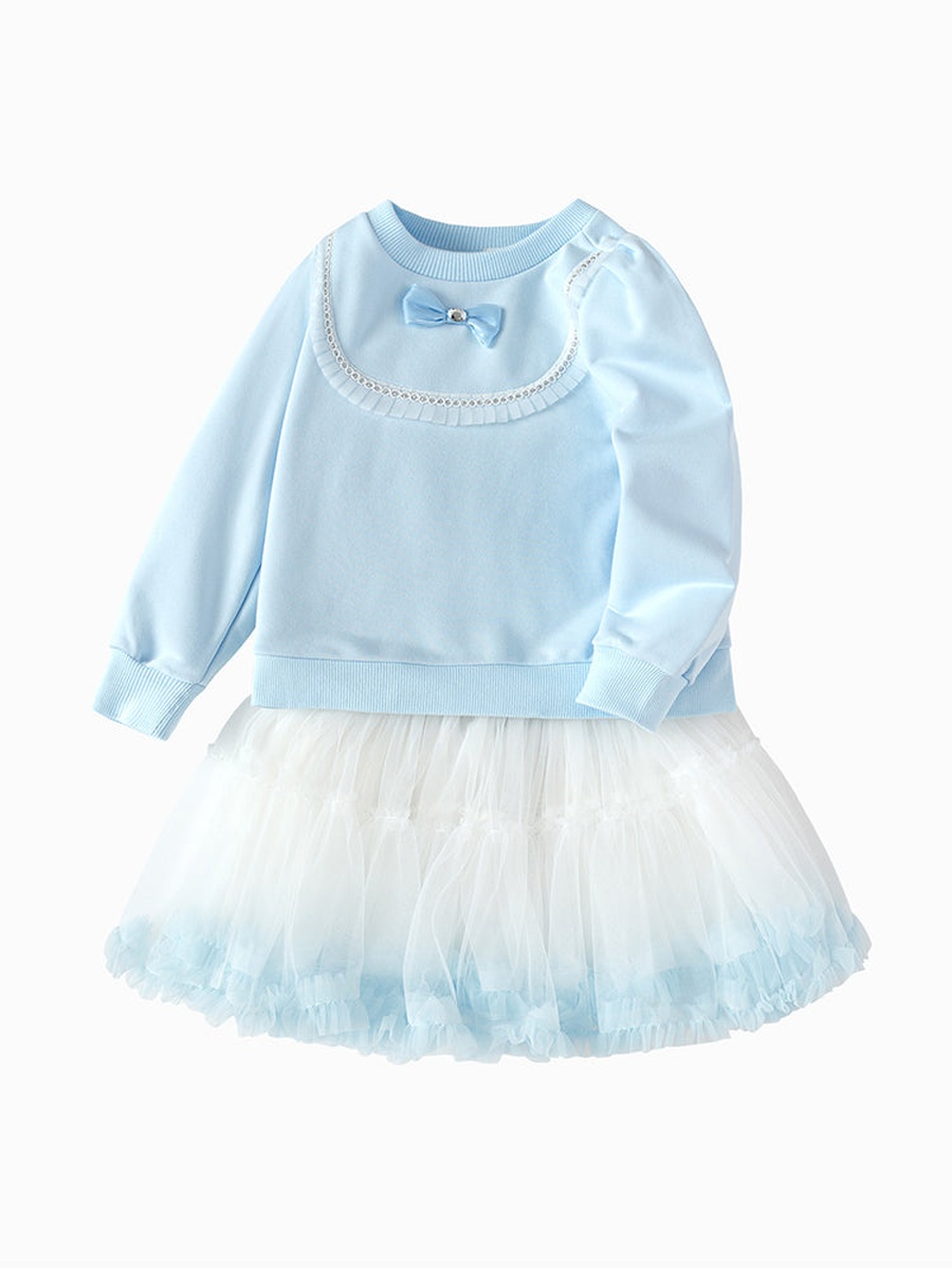 Bow Detail Top and Skirt Set