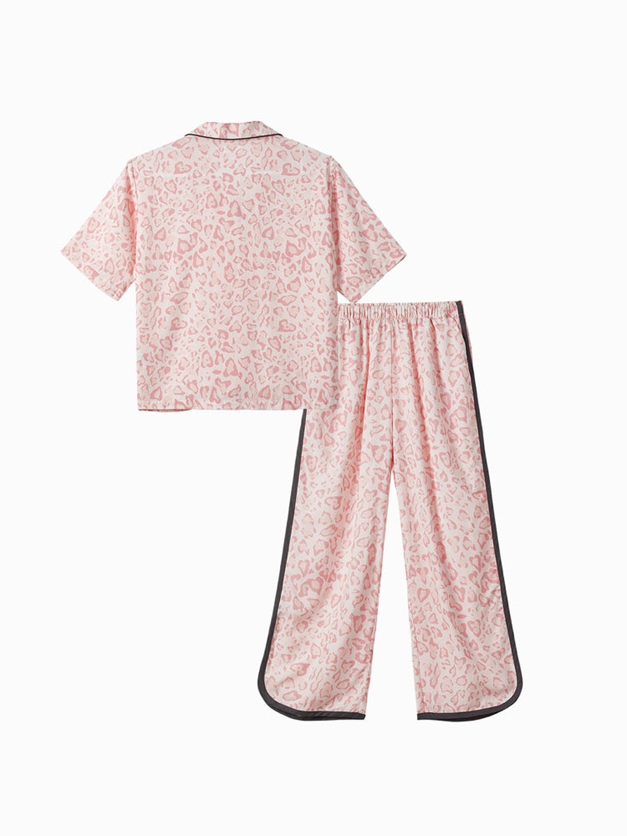 Animal Print Shirt and Pyjama Set