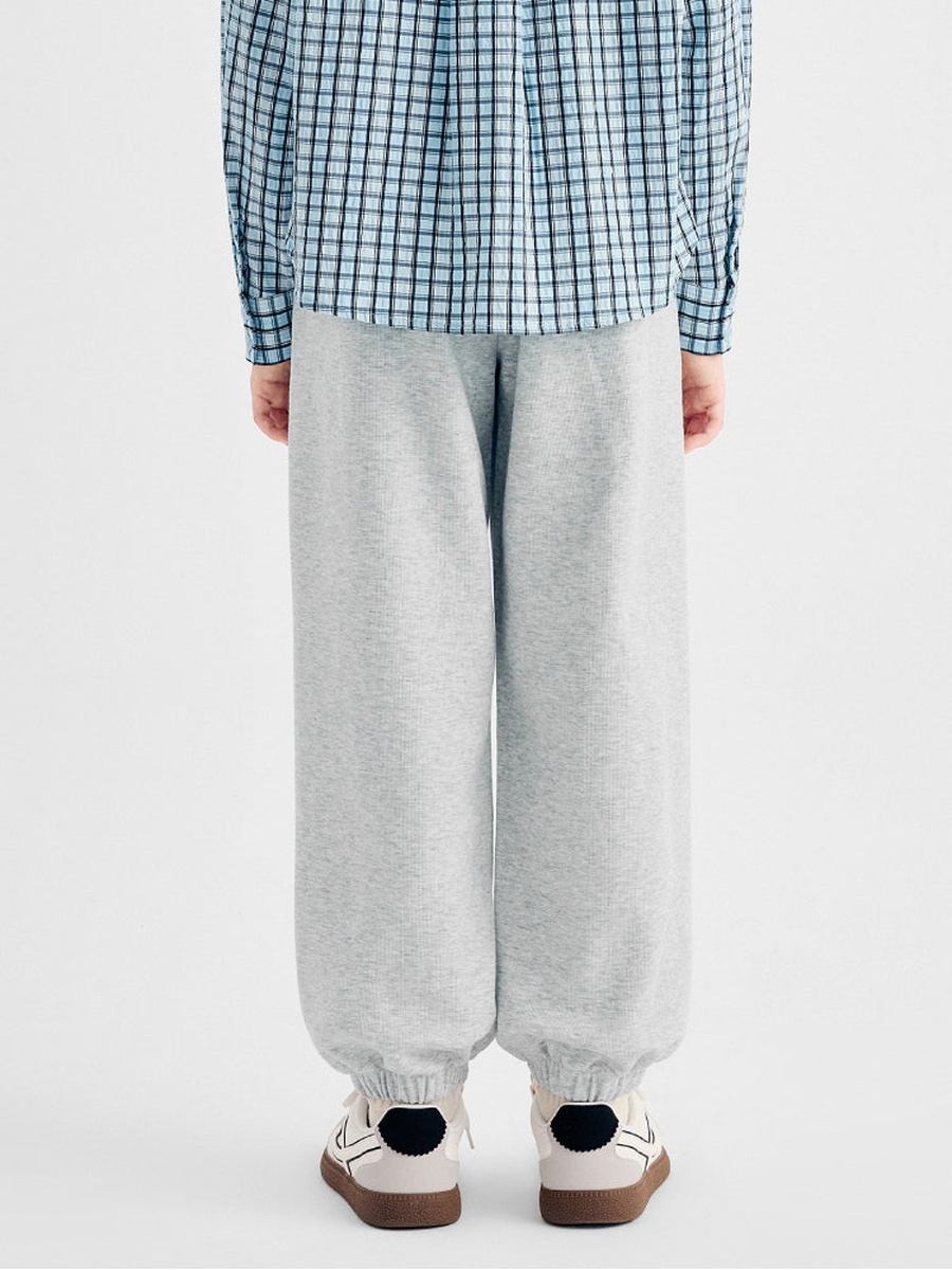 Solid Joggers with Elastic Waist