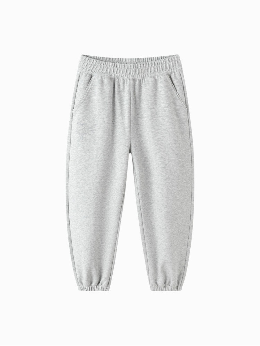 Solid Joggers with Elastic Waist