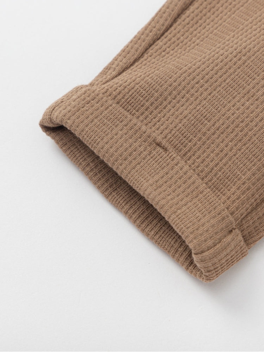 Textured Pants with Elastic Waistband