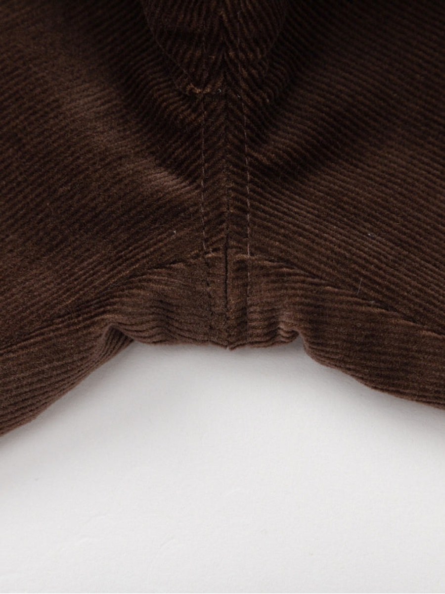 Corduroy Pants with Ruffled Hem