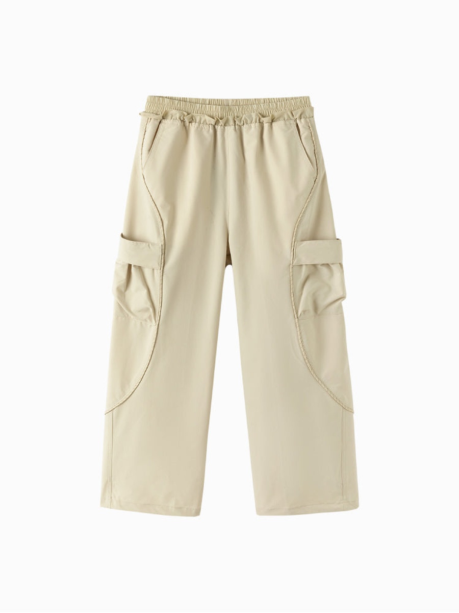 Curved-Seam Cargo Pants