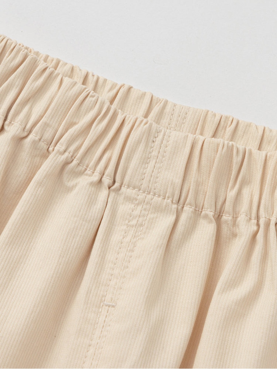 Relaxed Pants with Embroidered Emblem
