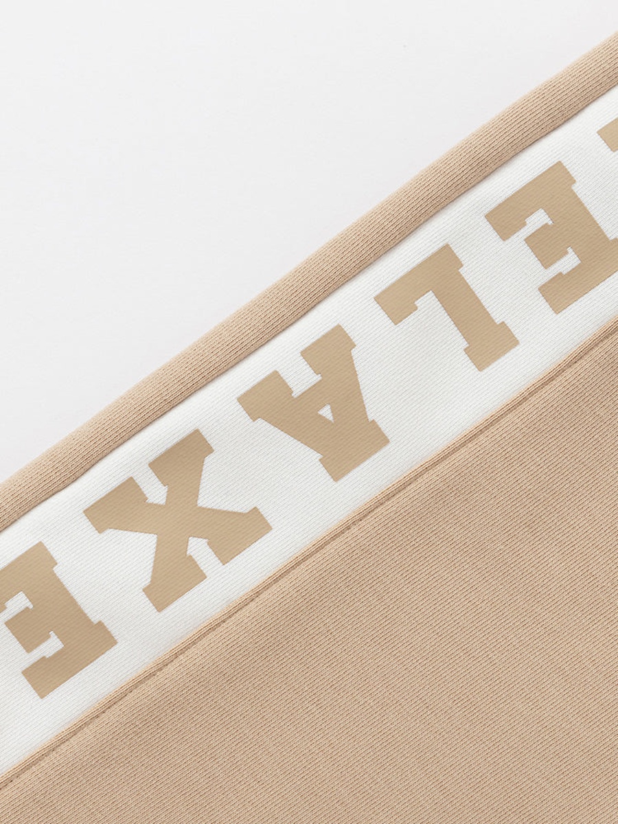 Side Print Detail Cuffed Joggers