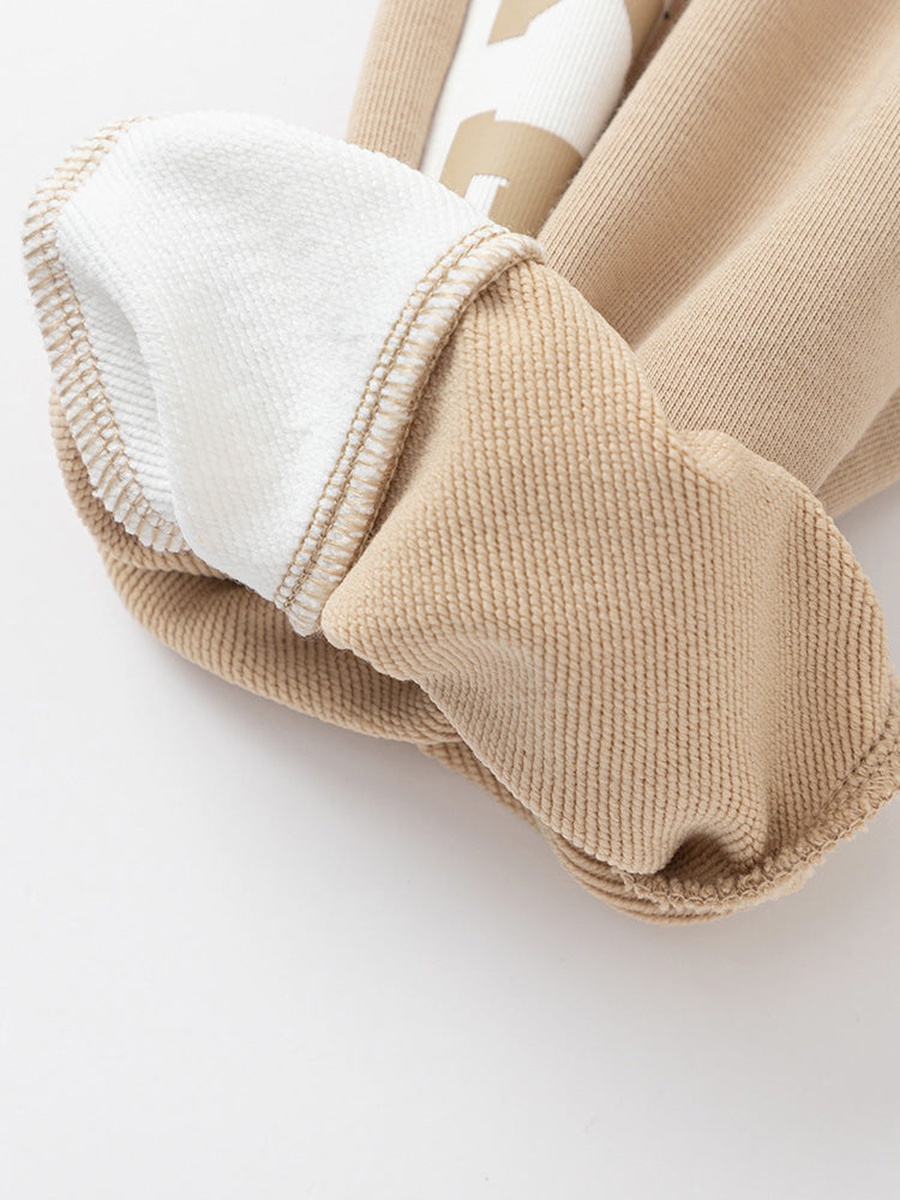Side Print Detail Cuffed Joggers