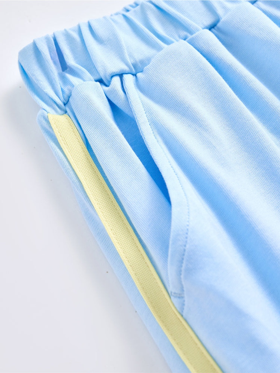 Side Contrast Line Detail Joggers