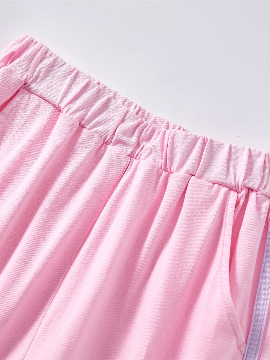 Side Contrast Line Detail Joggers