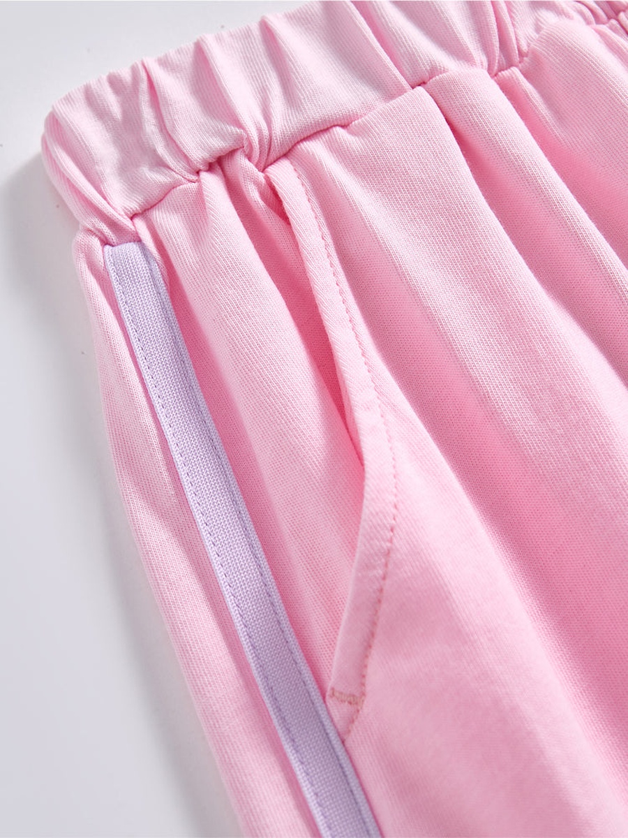 Side Contrast Line Detail Joggers