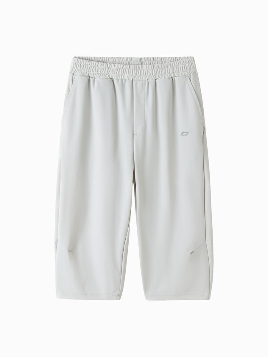Solid Mid-Length Pants