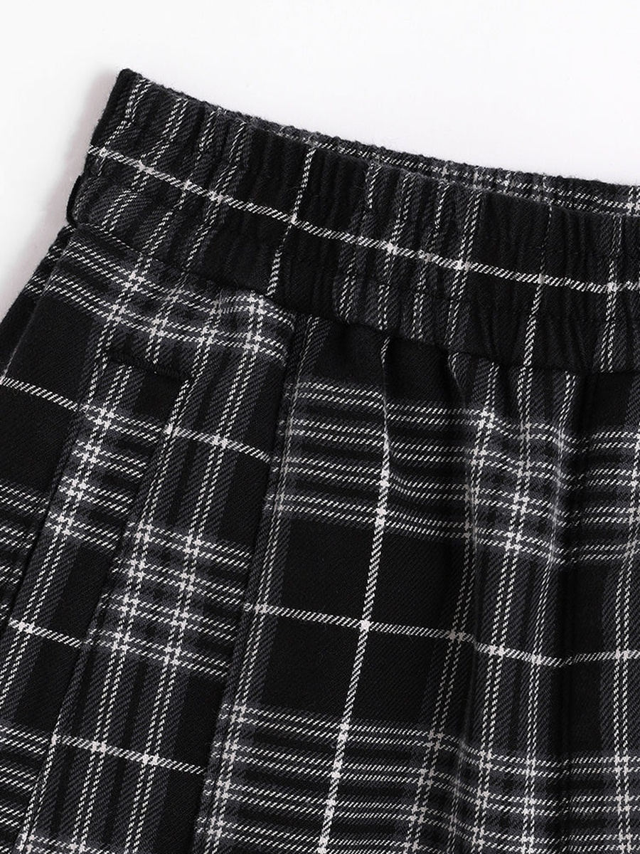Checkered Casual Pants